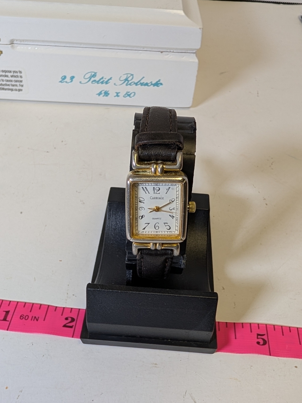 Vintage Carriage by Timex Women's Quartz Tank Watch.